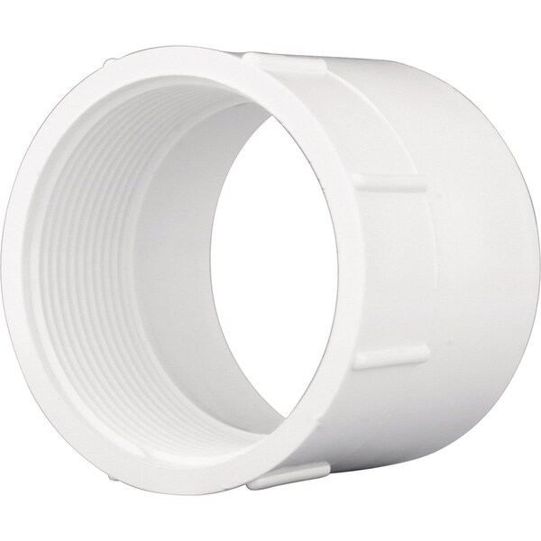 6 In. Hub x 6 In. FPT Schedule 40 DWV PVC Adapter